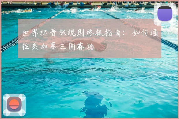 世界杯晋级规则终极指南：如何通往美加墨三国赛场